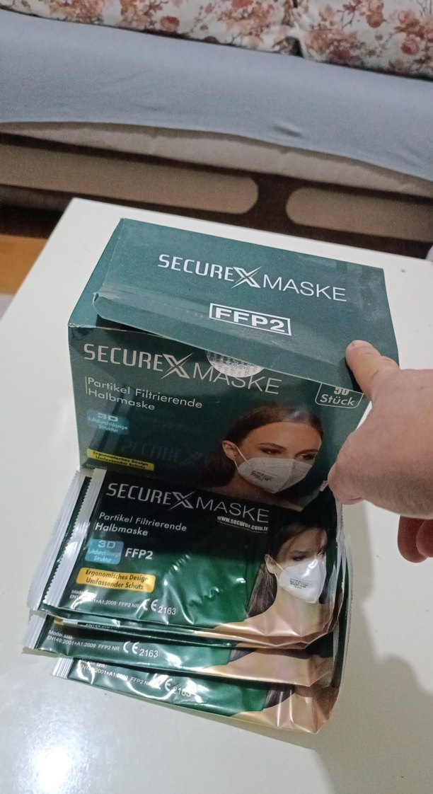 50'li SECUREXMASKE Partikül Filtreli Yarım Maske - Görsel 3