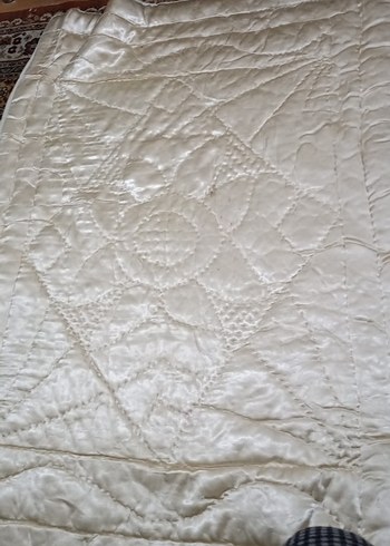 Bebek yorganı  Beyaz Düz Yatak Örtüsü - Görsel 8