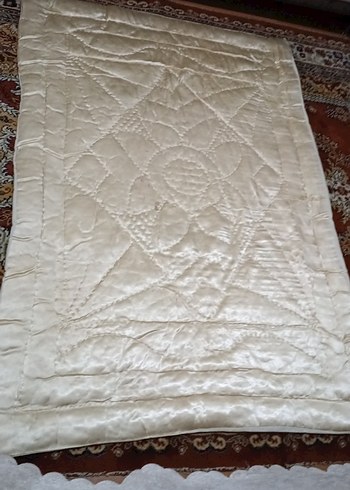 Bebek yorganı  Beyaz Düz Yatak Örtüsü - Görsel 2