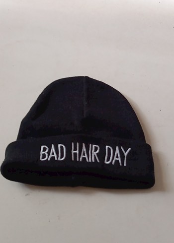 Siyah Örgü Kadın Bere - BAD HAIR DAY - Görsel 2