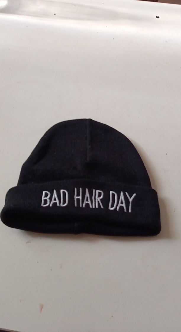 Siyah Örgü Kadın Bere - BAD HAIR DAY - Görsel 2