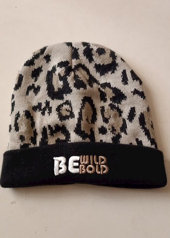 Kadın Leopar Desenli Örgü Bere - Görsel 2