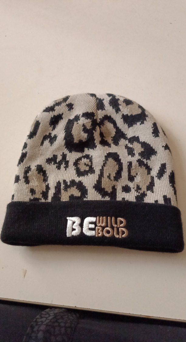 Kadın Leopar Desenli Örgü Bere - Görsel 5