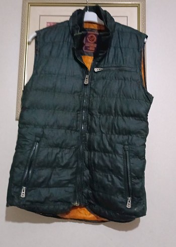 Erkek Yeşil Fermuarlı Yelek  XXL iş  yelegi - Görsel 2