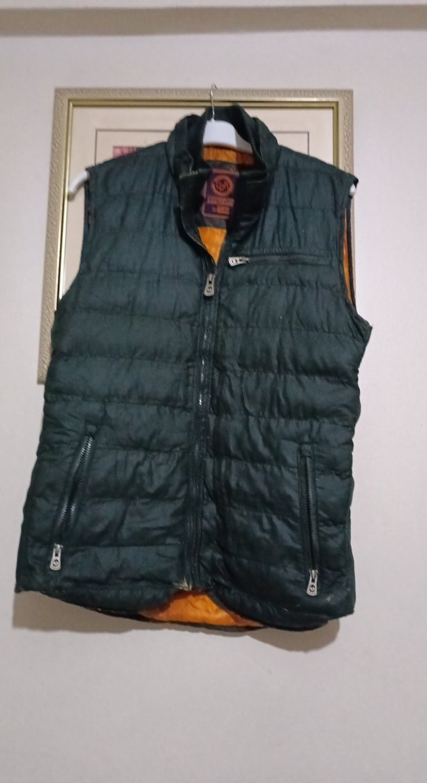 Erkek Yeşil Fermuarlı Yelek  XXL iş  yelegi - Görsel 2