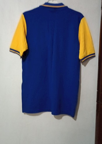 Erkek Mavi Sarı Kısa Kollu Polo Tişört  yeni sıfır ürün - Görsel 6