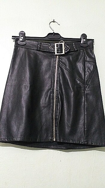 Topshop Mini deri etek