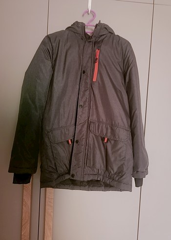 Erkek Çocuk Gri  Kaban - Görsel 3