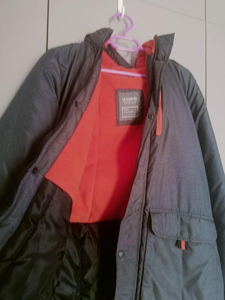 Erkek Çocuk Gri  Kaban - Görsel 2