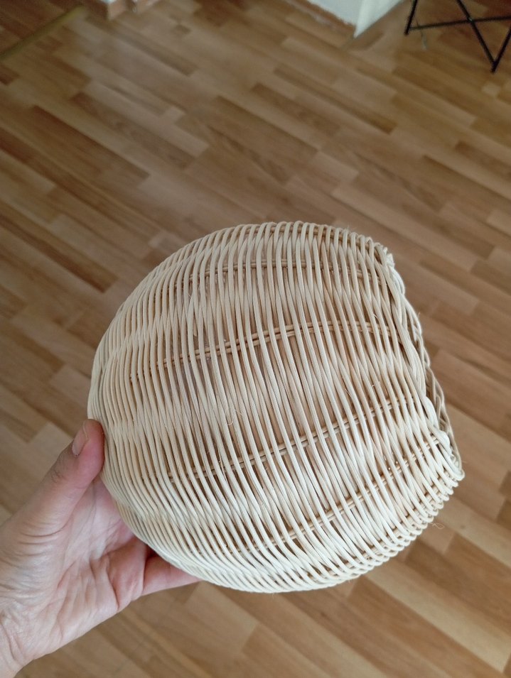 Bej Hasır Küre Vazo - Görsel 3