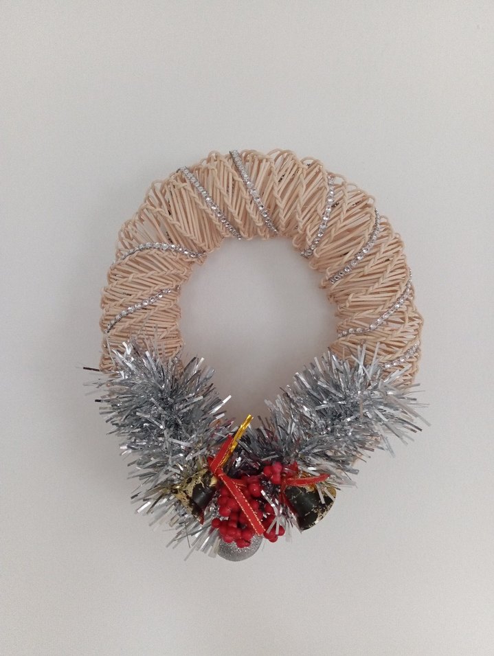 Renkli Bej Kapı Çelengi - Görsel 2