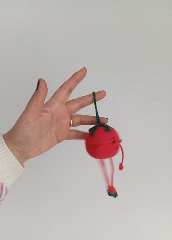 Renkli Örgü Diş Kaşıyıcı ve Çıngırak - Görsel 3