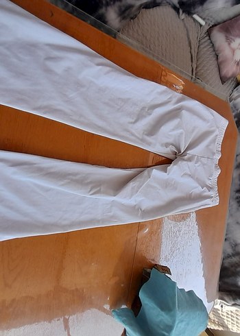 Beyaz, normal Kesim, Kadın alt eşofman . L beden - Görsel 18