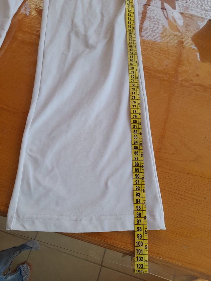 Beyaz, normal Kesim, Kadın alt  eşofman . L beden - Görsel 3