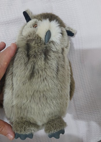  Beden Kahverengi ve Gri Peluş Oyuncak Baykuş