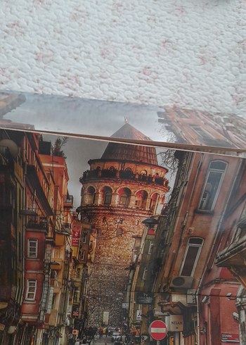 Galata Kulesi Temalı Çok Renkli Tablo - Görsel 6