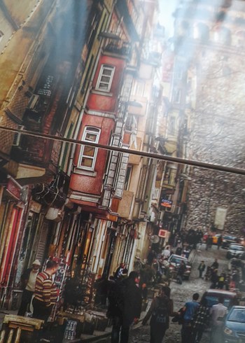 Galata Kulesi Temalı Çok Renkli Tablo - Görsel 7