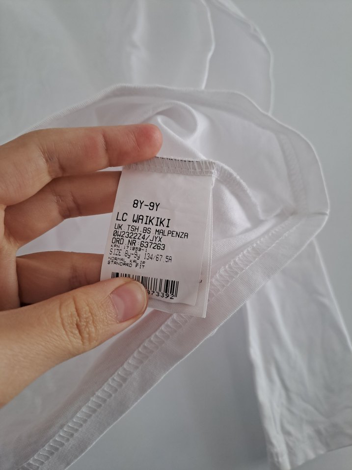 Beyaz Çocuk Tişört - Görsel 2