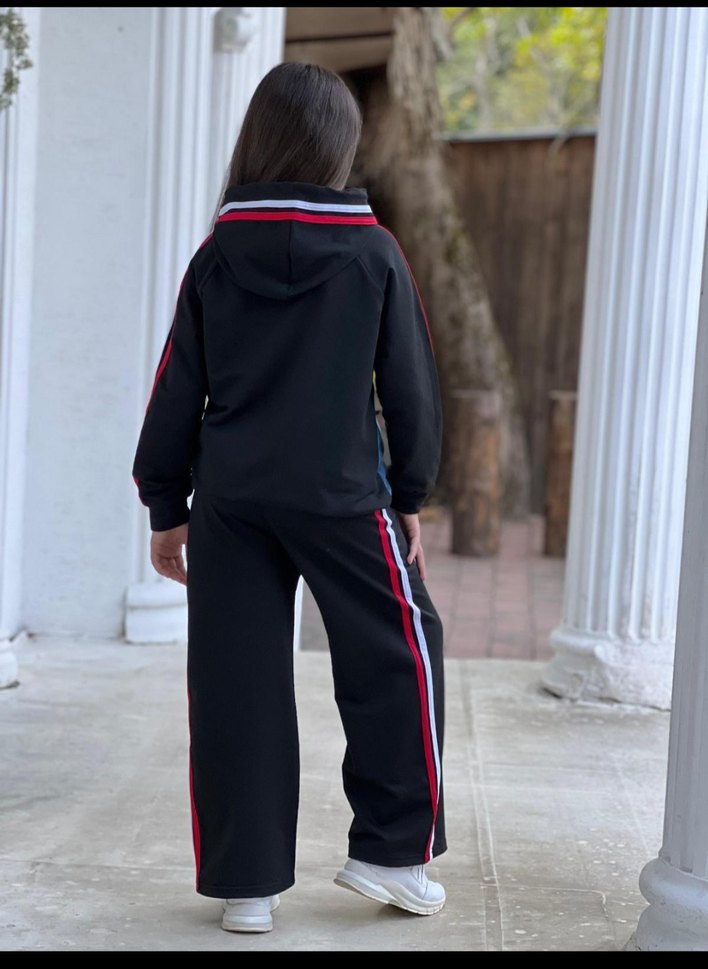 6 15 yaş arası  Mavi Kapüşonlu Eşofman Takımı - Görsel 4