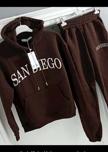 Kahverengi Kadın Mini Eşofman Takımı - Görsel 2