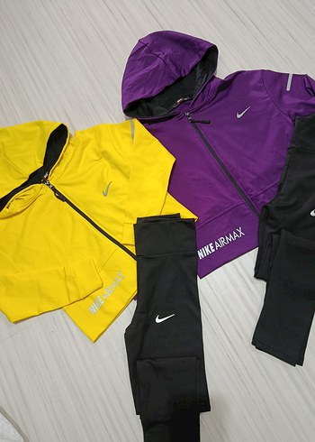 kız Çocuk Mor Kapüşonlu Fermuarlı Eşofman Takımı - Görsel 2