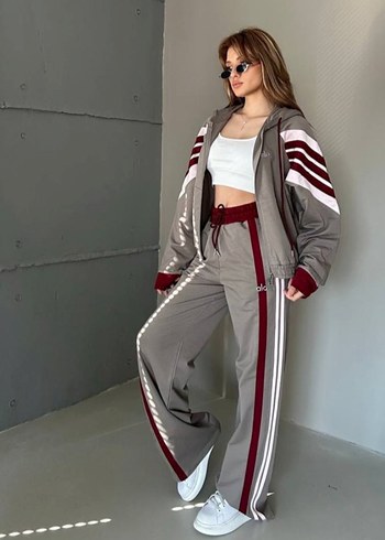 alo marka Çizgili Kadın Eşofman Takımı - Görsel 4