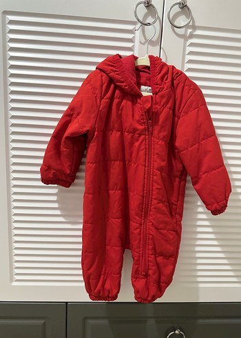 Kırmızı Fermuarlı bebek Tulumu - Görsel 2