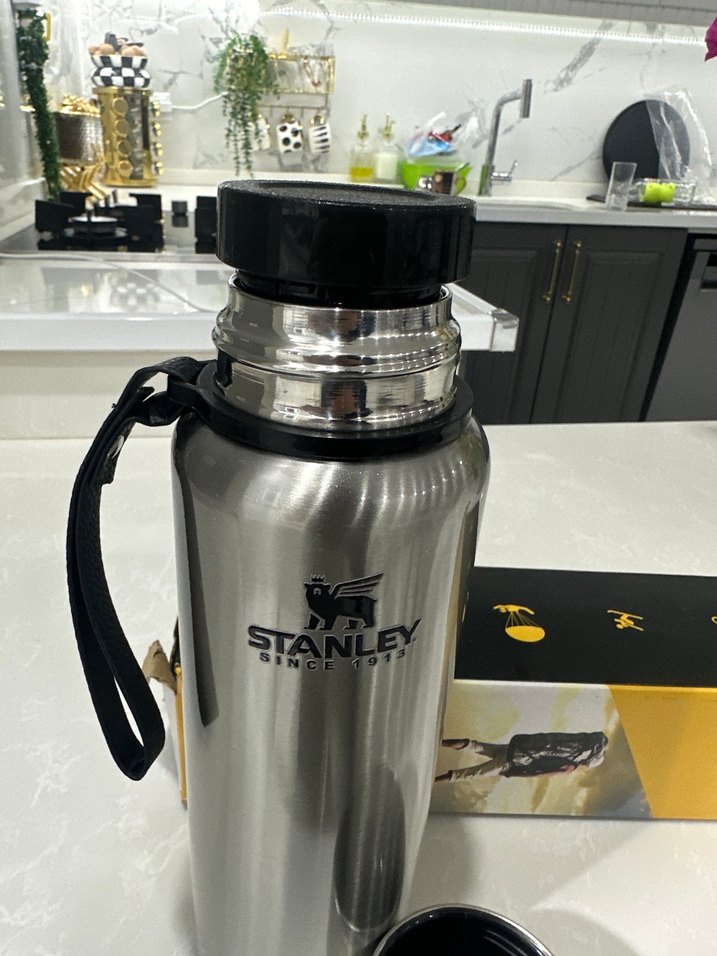 Stanley Gri Çelik Termos Matara - Görsel 4