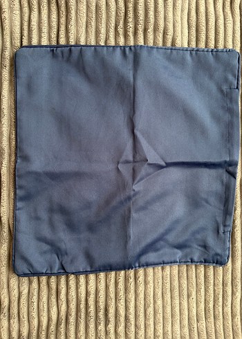 Nakışlı Mavi Kırlent Kılıfı - Görsel 4