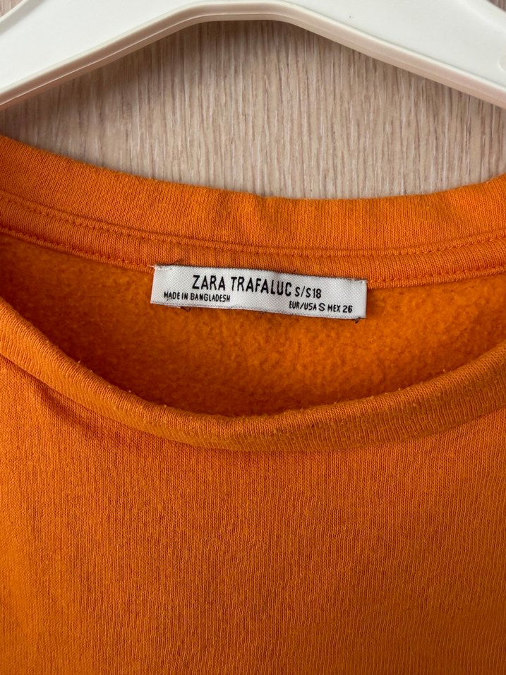 Turuncu Kadın Sweatshirt - Görsel 4