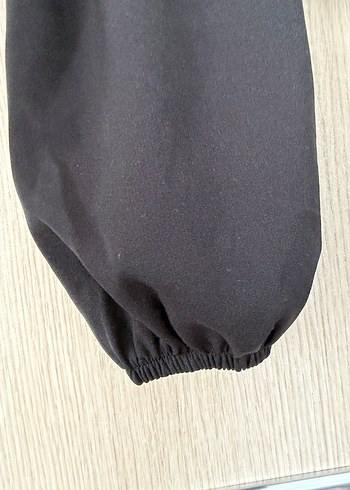 Siyah Uzun Kollu Crop Bluz - Görsel 3