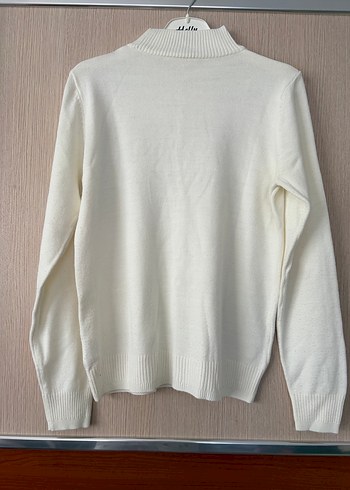 Beyaz Balıkçı Yaka Kadın Kazak - Görsel 2