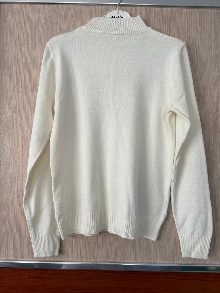 Beyaz Balıkçı Yaka Kadın Kazak - Görsel 2