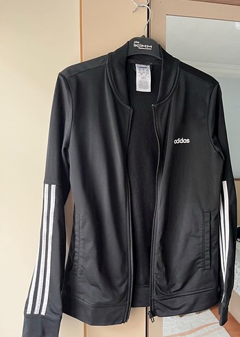 Siyah Fermuarlı Adidas Kadın Ceket
