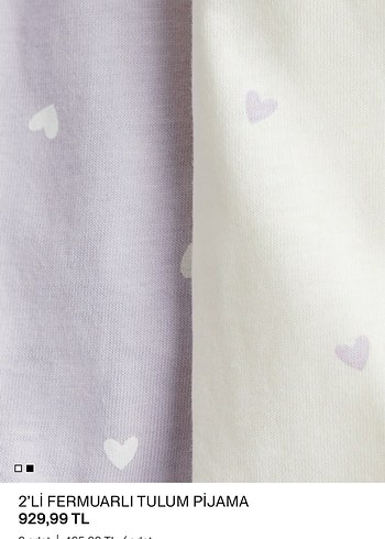 2'li Fermuarlı Bebek Tulum Pijama Seti - Görsel 2