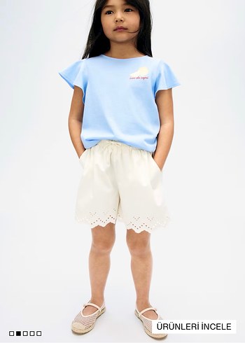 H&M Volan Kollu Baskılı Üst - Görsel 2