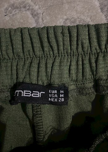 Haki Kadın Pilili Rahat Kesim Kumaş Pantolon - Görsel 2