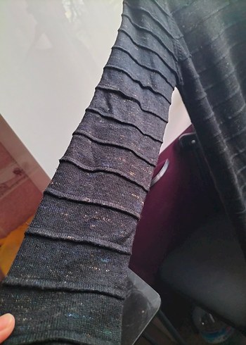 Siyah Triko Elbise - Görsel 5