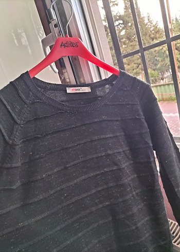 Siyah Triko Elbise - Görsel 4