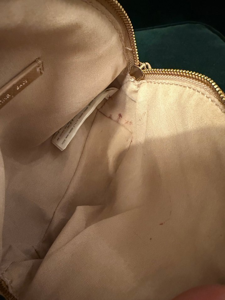 Zincir Detaylı Rose Altın Deri Kadın Çanta - Görsel 3