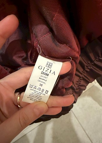 Gizia Mürdüm Yüksek Yakalı İnce Ceket - Görsel 6