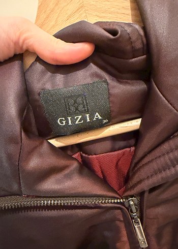 Gizia Mürdüm Yüksek Yakalı İnce Ceket - Görsel 4