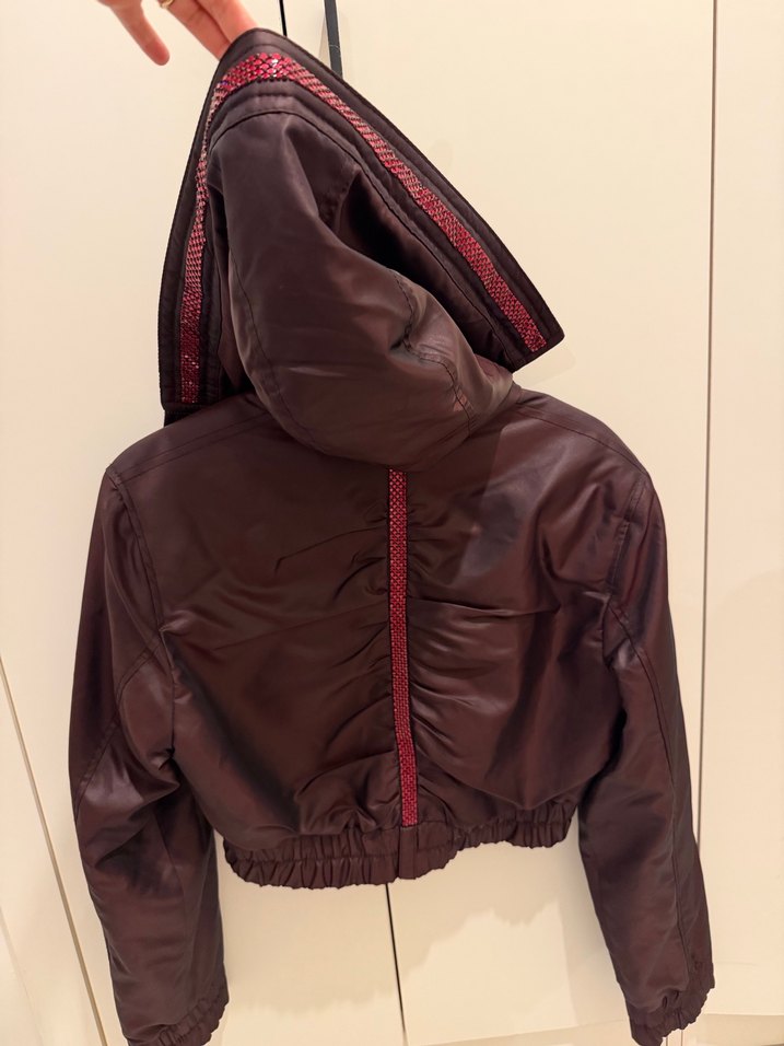 Gizia Mürdüm Yüksek Yakalı İnce Ceket - Görsel 3