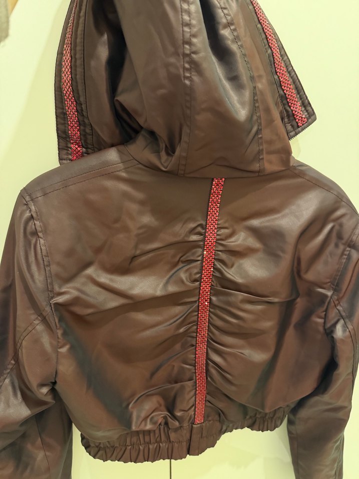 Gizia Mürdüm Yüksek Yakalı İnce Ceket - Görsel 5