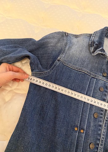 Kadın Mavi Denim Tulum - Görsel 5