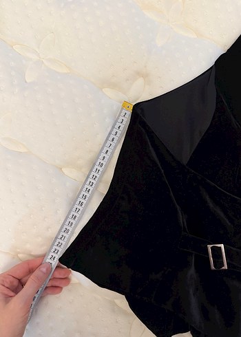 Siyah Kadife Kadın Yelek Zara - Görsel 4