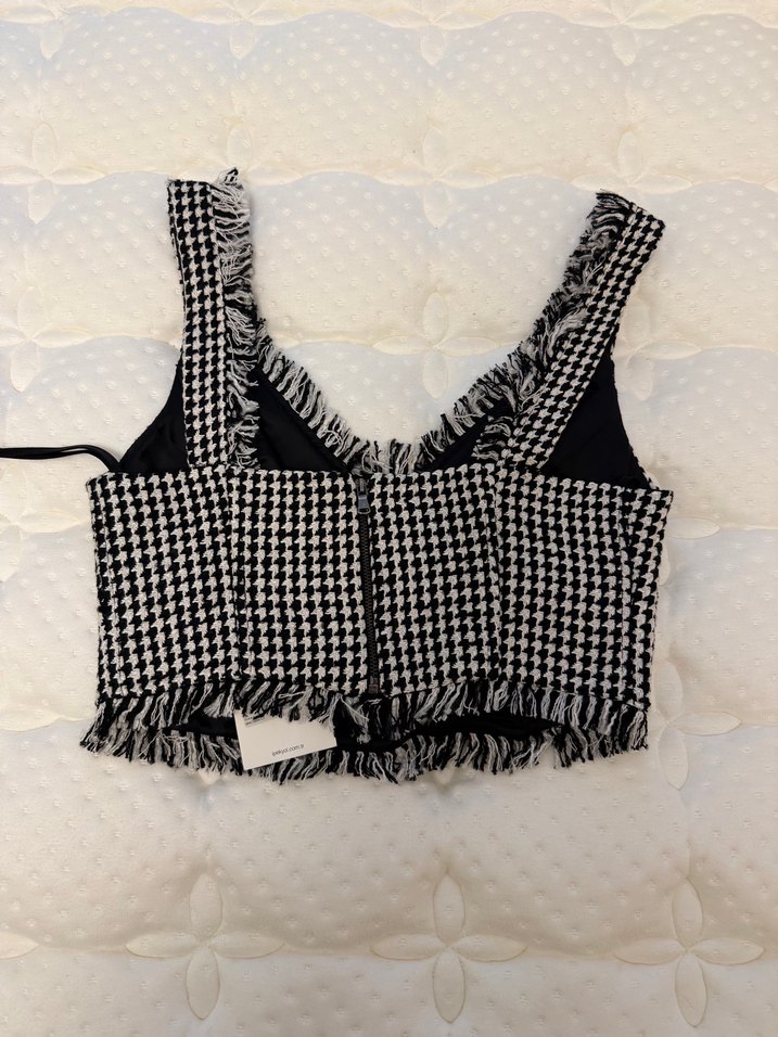 İpekyol Ekose Mini Büstiyer - Görsel 2