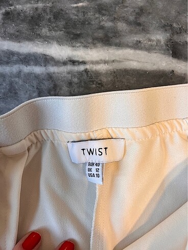 40 Beden ten rengi Renk Twist pantolon