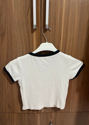 Kız Çocuk Beyaz Nirvana Baskılı Tişört - Görsel 2