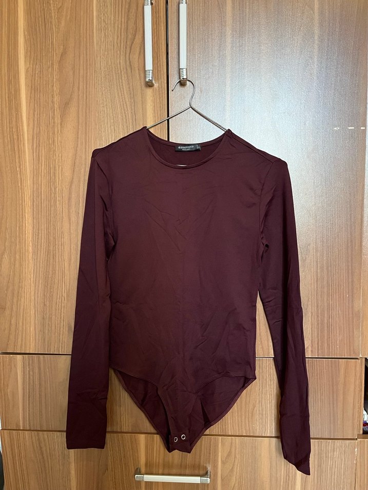 STRADİVAİRUS Bordo Uzun Kollu çıtçıtlı BODY - Görsel 2